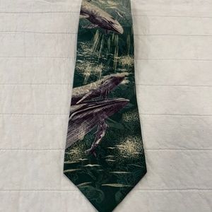 Vintage Endangered Species Men's 100% Imported Silk Necktie 56 1/2" in Length